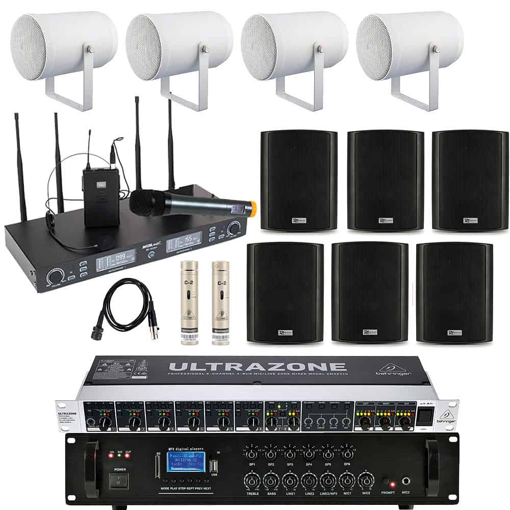 Sistem Profesional Sonorizare Biserica Pro S5, bluetooth, USB