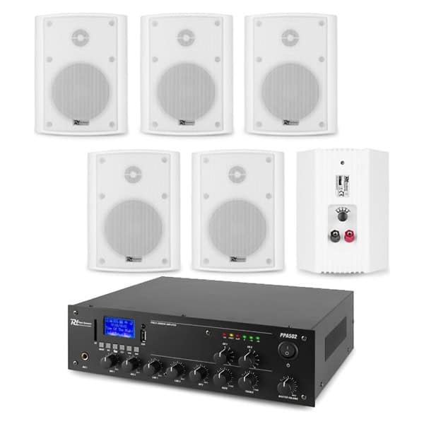 Sistem ambiental 2 zone 6 boxe aplicate, Bluetooth, USB