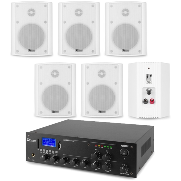 Sistem ambiental 2 zone 6 boxe aplicate, Bluetooth, USB