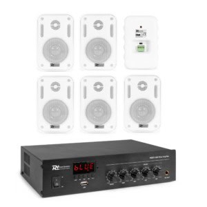 Sistem ambiental 6 boxe aplicate, Bluetooth, USB, FM