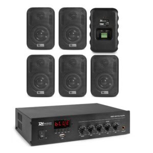 Sistem ambiental 6 boxe perete, Bluetooth, USB, FM