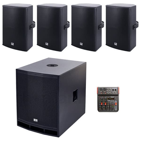 Sistem audio activ Acoustic Power 3, bas 15 inch, 4 boxe, 660W