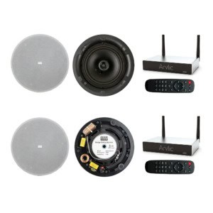 Sistem audio multiroom cu boxe incastrabile, 2 zone, internet radio, bluetooth, wi-fi