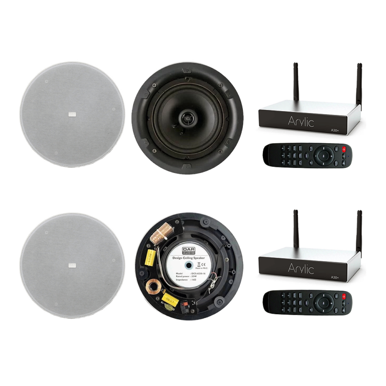 Sistem audio multiroom cu boxe incastrabile, 2 zone, internet radio, bluetooth, wi-fi