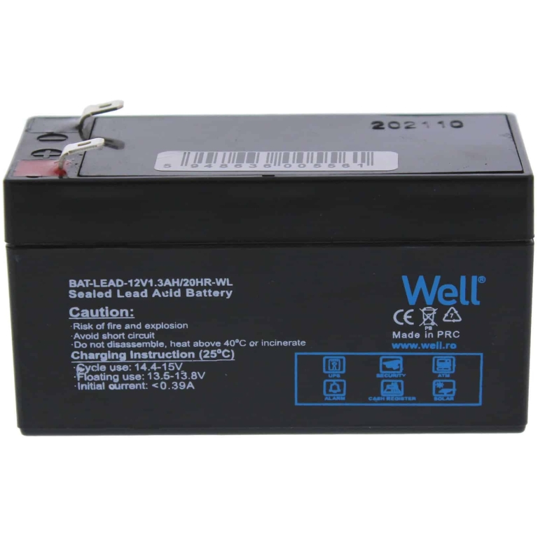 acumulator plumb acid well 12v 1.3ah