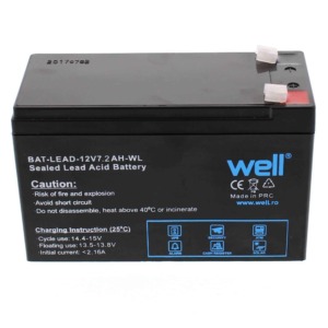 acumulator plumb acid well 12v 7.2ah