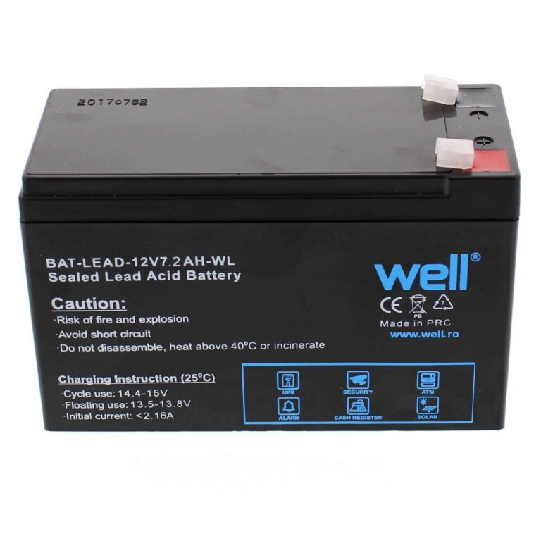 acumulator plumb acid well 12v 7.2ah