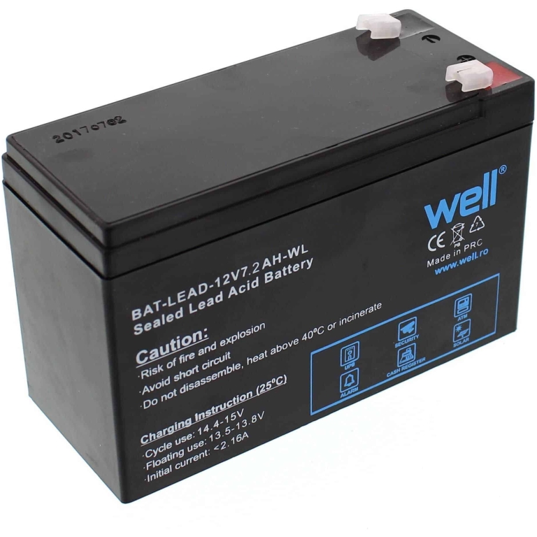 acumulator plumb acid well 12v 7.2ah