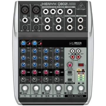 mixer behringer xenyx q802 usb