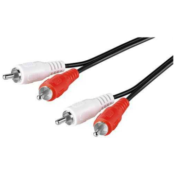 cablu audio 2x rca tata 2x rca tata 1.5m goobay