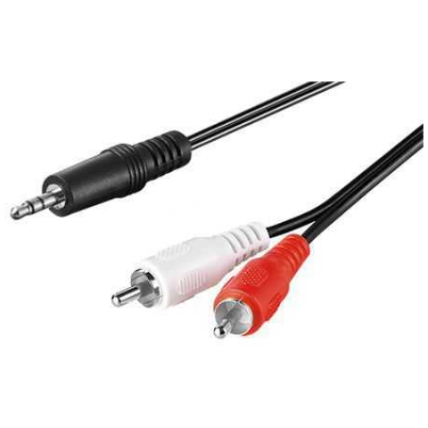 cablu audio goobay jack stereo 3.5mm tata 2x rca tata 1.5m