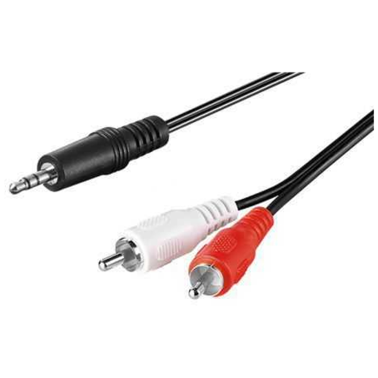 cablu audio goobay jack stereo 3.5mm tata 2x rca tata 1.5m