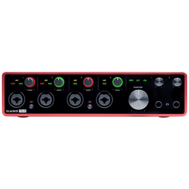 Focusrite Scarlett 18i8 3rd Gen, Interfata audio