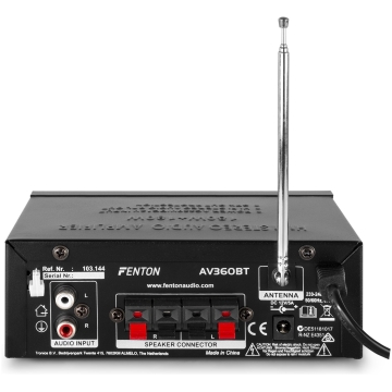Mini amplificator bluetooth Fenton AV360B, 2x40W, 8ohm, Tuner FM, MP3, USB, SD