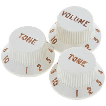 Butoane Chitara Fender Vol&Tone Knobs Set Parchment