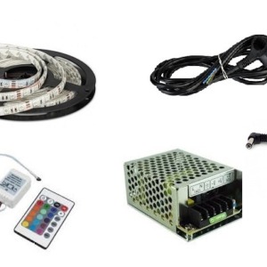 Chit banda LED 5050 RGB 5 metri cu controler