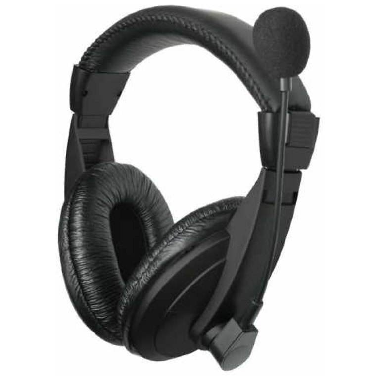 Casti PC WELL, gaming, over ear, cu microfon, negre