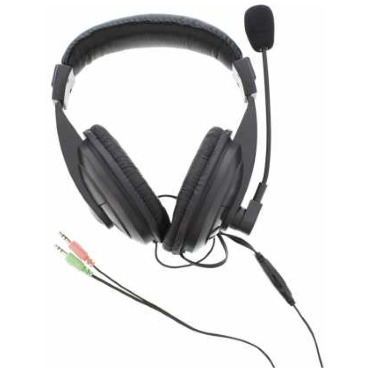 Casti PC WELL, gaming, over ear, cu microfon, negre