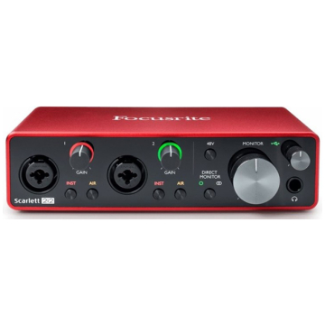 Focusrite Scarlett 2i2 3rd Gen, Interfata Audio