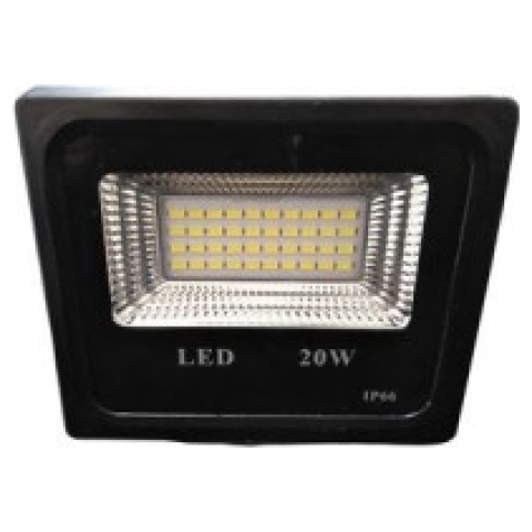 Proiector Led Exterior 20W, Negru, Lumina rece, 1800LM, IP66