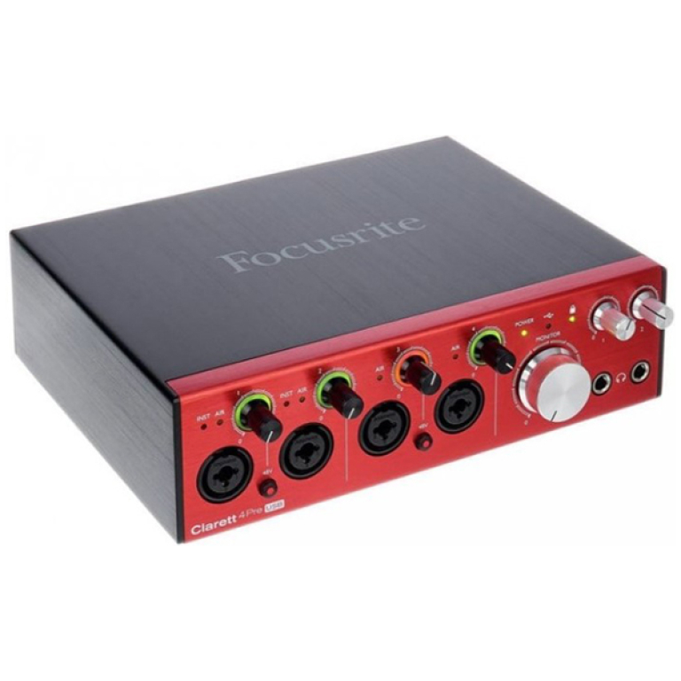 Focusrite Clarett 4Pre USB, Interfata audio