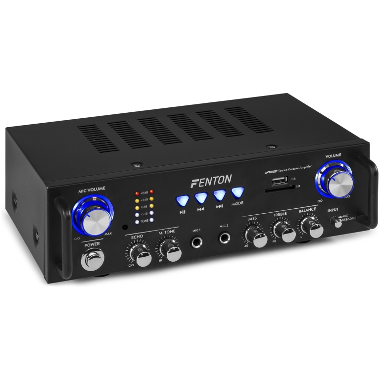 Statie Karaoke Stereo Hi-Fi 2x50W Bluetooth/USB/SD,Fenton AV100BT