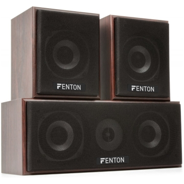 Sistem Boxe Home Theatre 5.0 Culoare nuc Fenton HF5W, incinte de podea