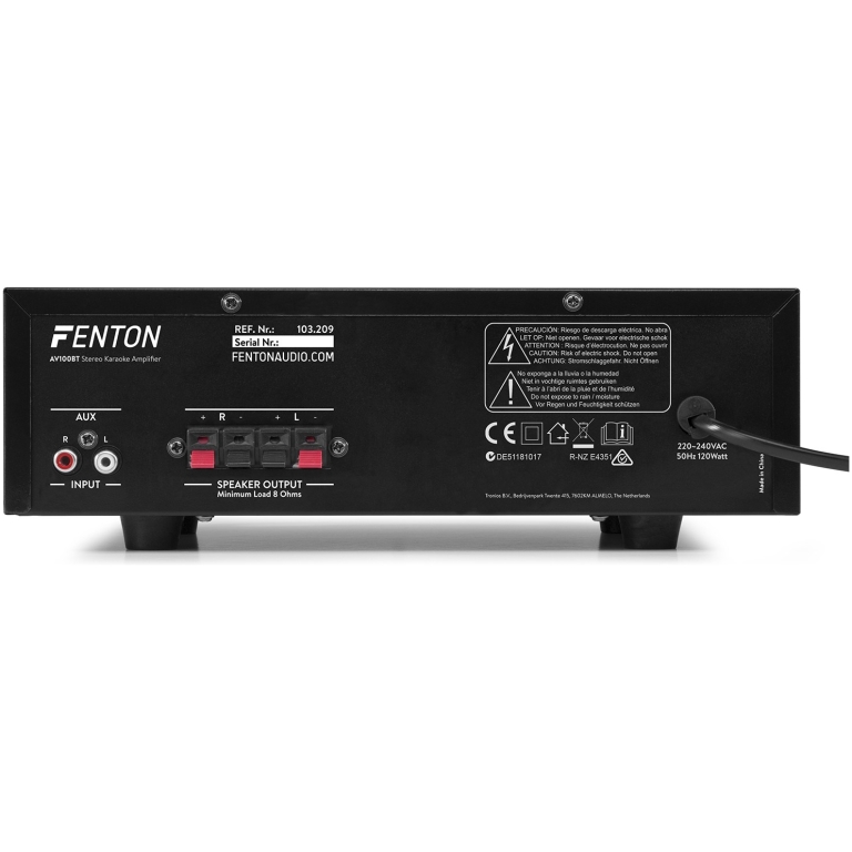 Statie Karaoke Stereo Hi-Fi 2x50W Bluetooth/USB/SD,Fenton AV100BT