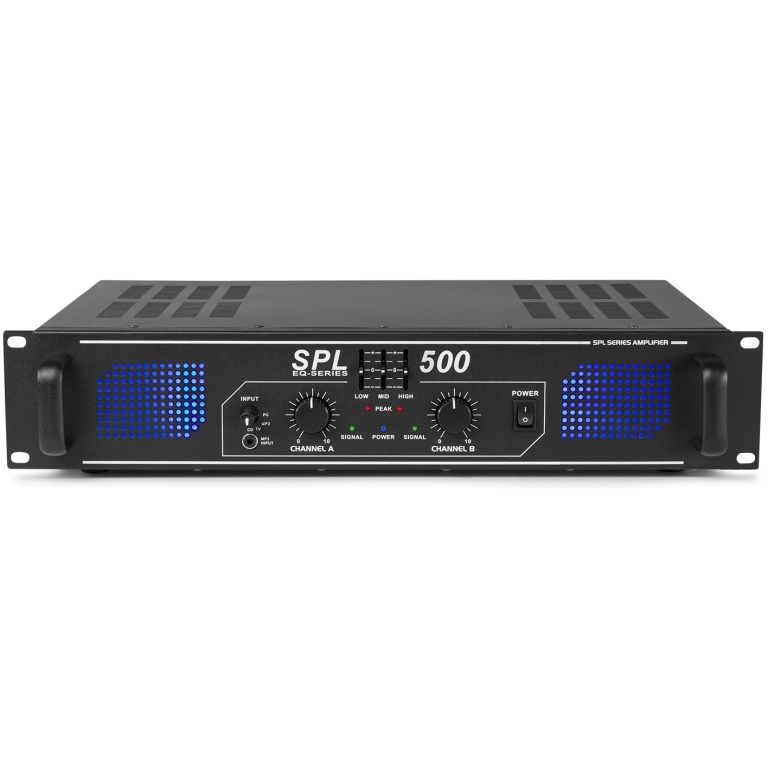 Skytec SPL 500, 2x250W, Amplificator audio, Eq