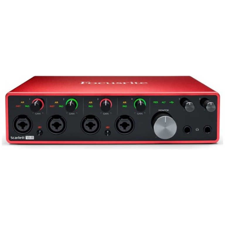 Focusrite Scarlett 18i8 3rd Gen, Interfata audio