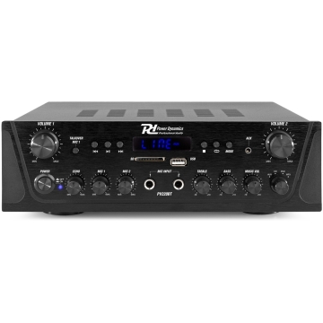 Amplificator audio 2x100W Power Dynamics PV220BT, bluetooth, FM