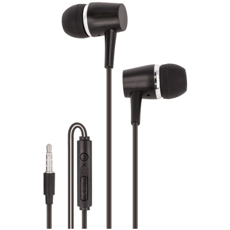 Casti cu volum Maxlife MP-02 – negru, in-ear, cu microfon