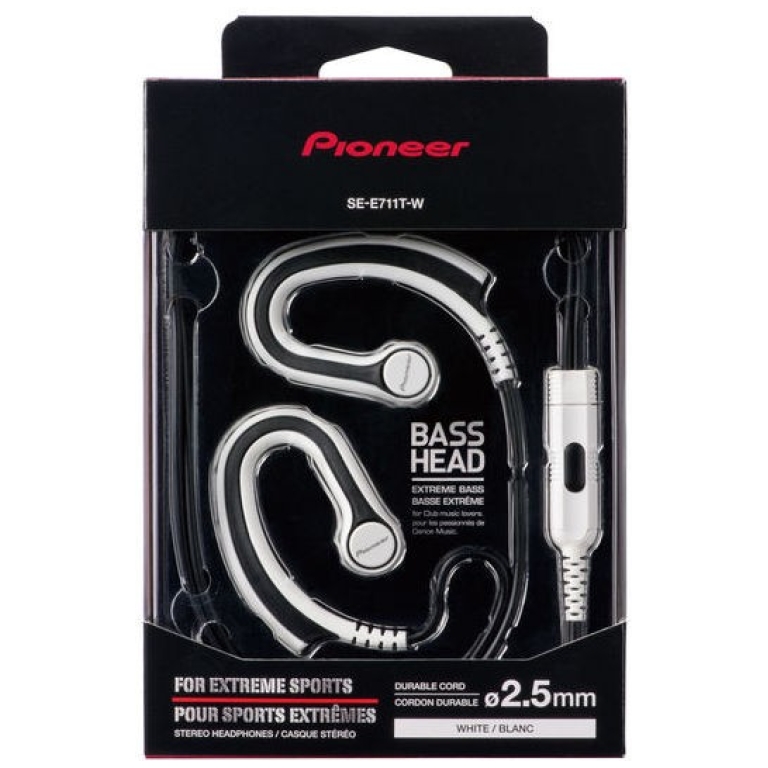 Casti Pioneer SE-E711T-W Albe, in-ear, sport
