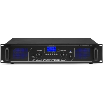 Amplificator digital Fenton FPL 500, 2x250W, Bluetooth, USB