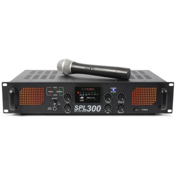 Amplificator audio Skytec SPL 300 VHF cu un microfon fara fir