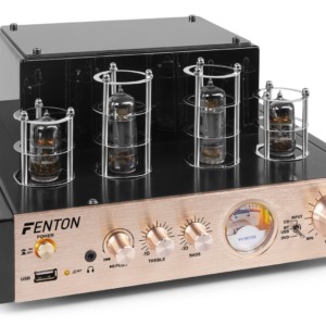 Amplificator cu lampi Fenton TA60, 2x25W RMS, USB, bluetooth