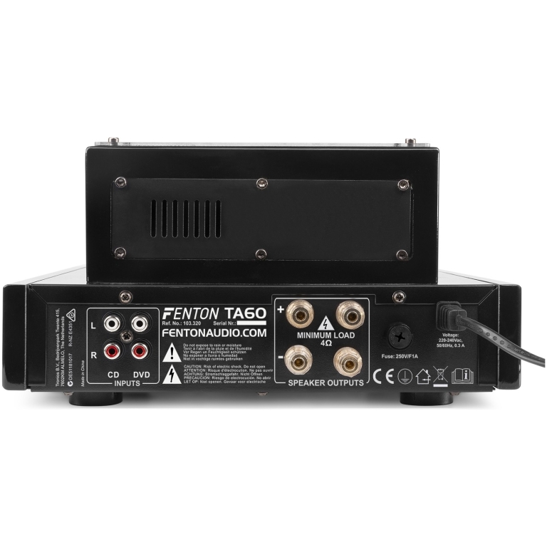 Amplificator cu lampi Fenton TA60, 2x25W RMS, USB, bluetooth