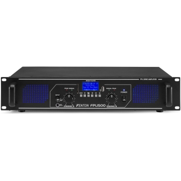 Amplificator digital Fenton FPL 1500, 2x750W, Bluetooth, USB