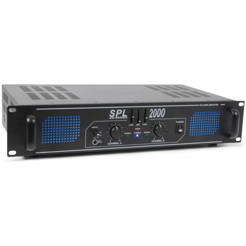 Skytec SPL-2000 Amplificator 2x1000W cu Eq