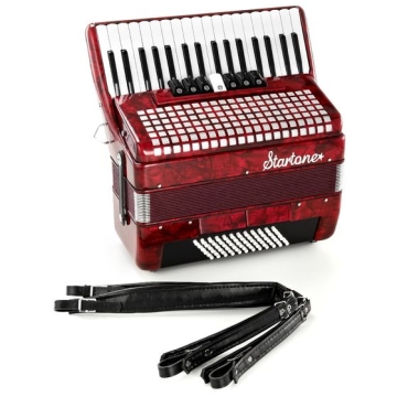 Acordeon Startone Piano 72 Red