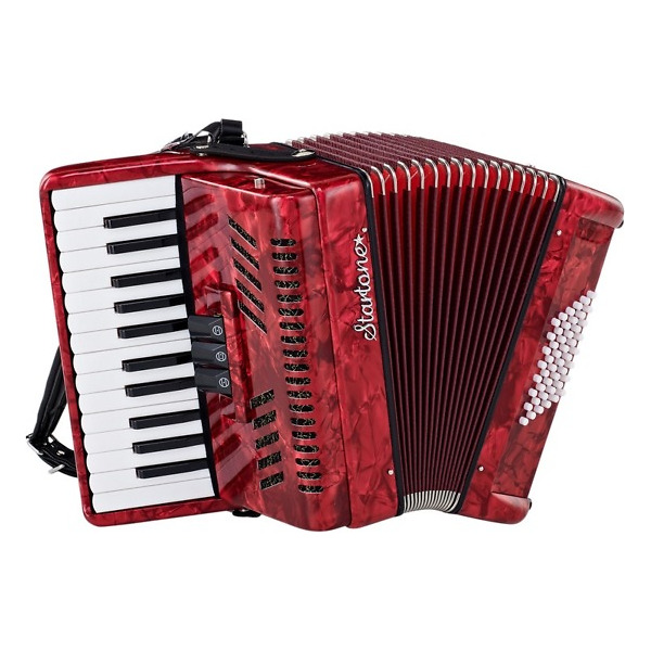 Acordeon Startone Piano Accordion 48 Red MKII