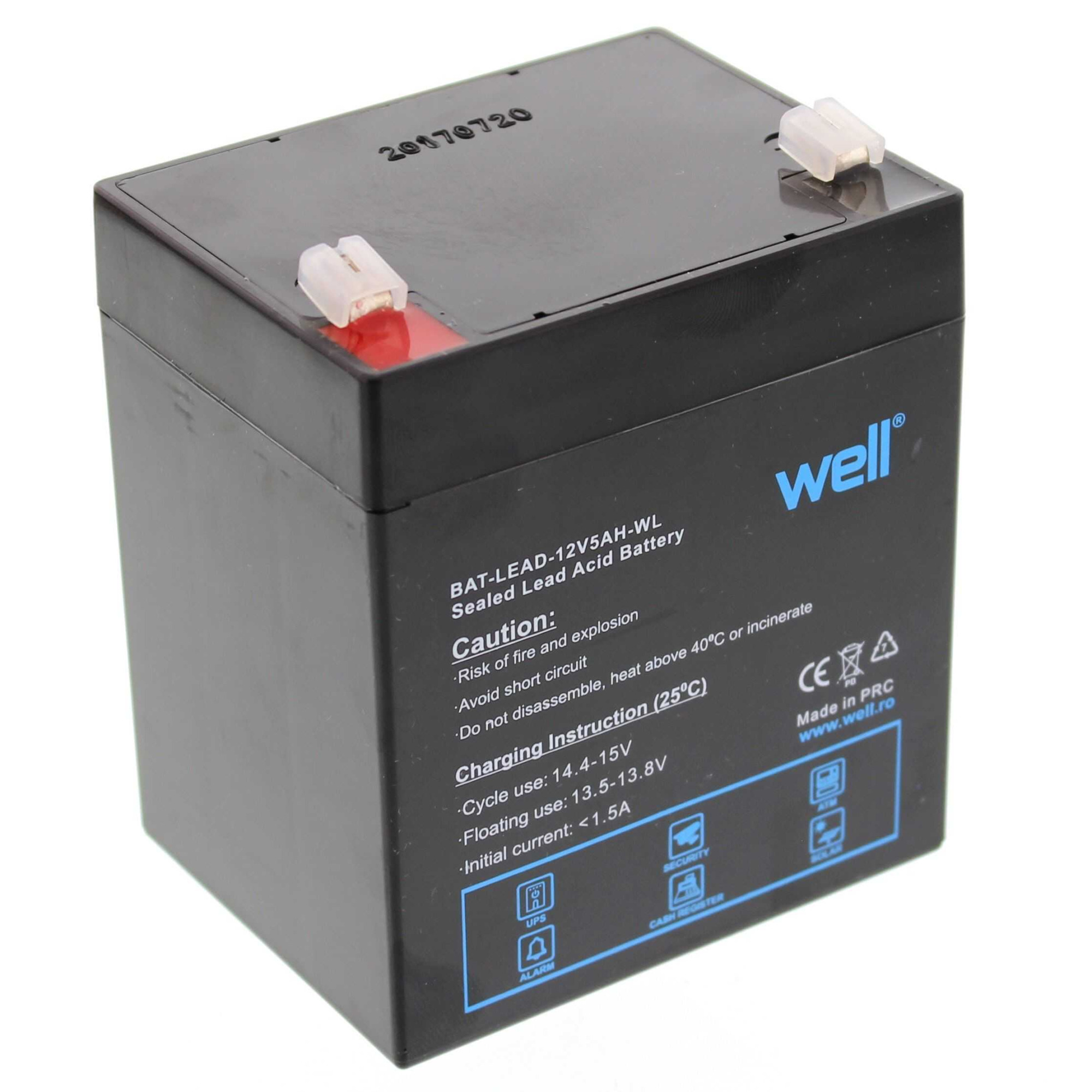 Acumulator plumb acid Well 12V 5AH
