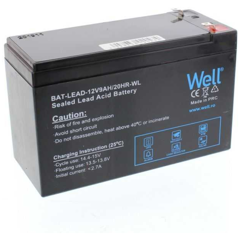 Acumulator plumb acid Well 12V 9AH