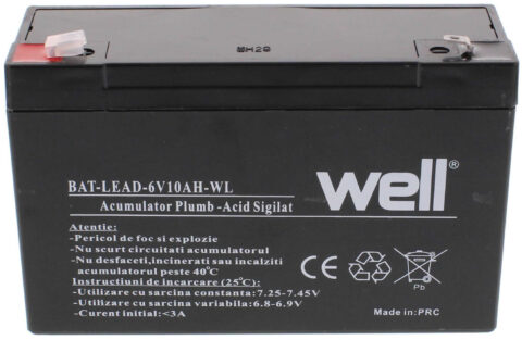 Acumulator plumb acid Well 6V 10AH