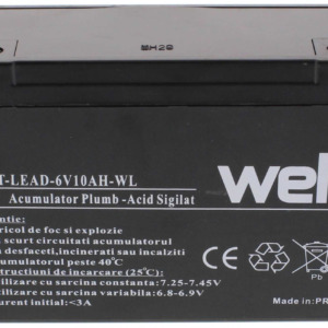 Acumulator plumb acid Well 6V 10AH