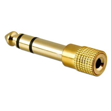 Adaptor Jack 6.3 tata la jack 3.5 mama stereo,Gold