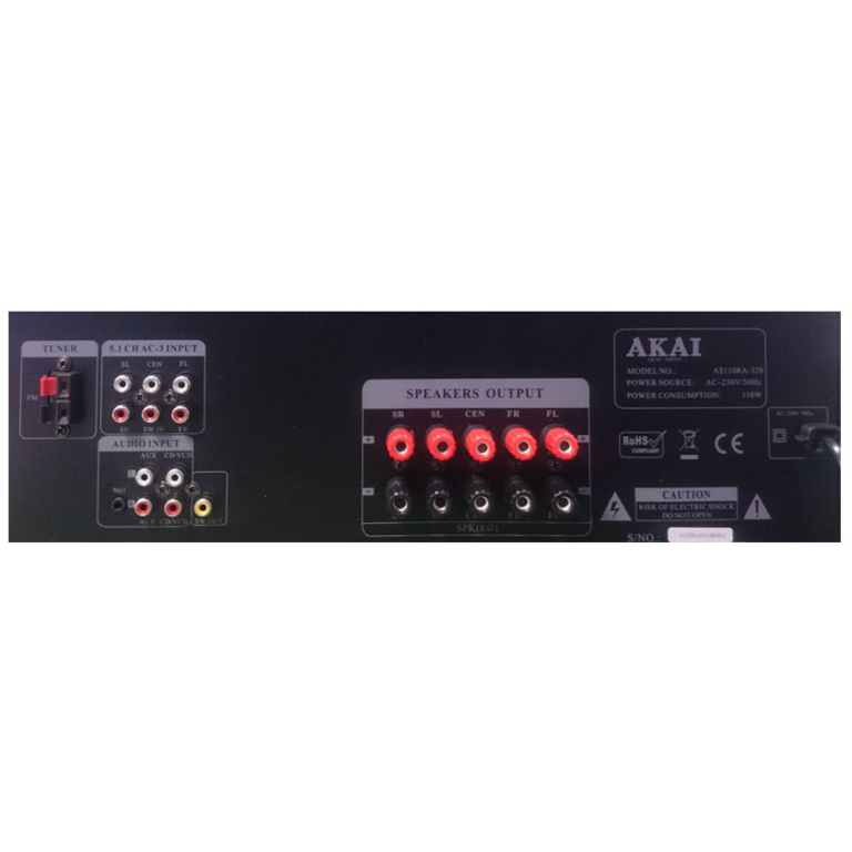 Amplificator Akai AS110RA-320, bluetooth, radio FM, 90W