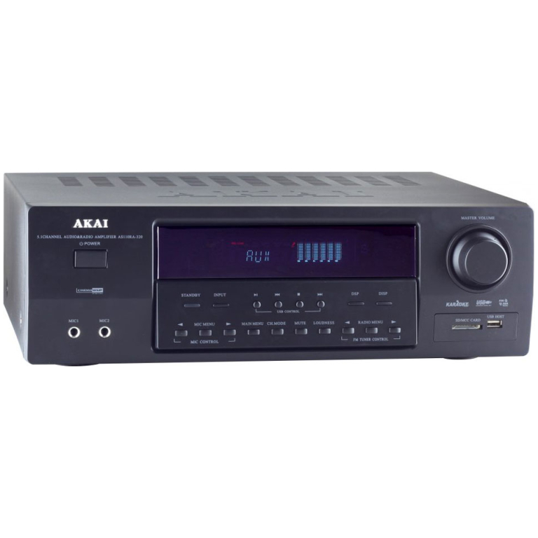 Amplificator Akai AS110RA-320, bluetooth, radio FM, 90W