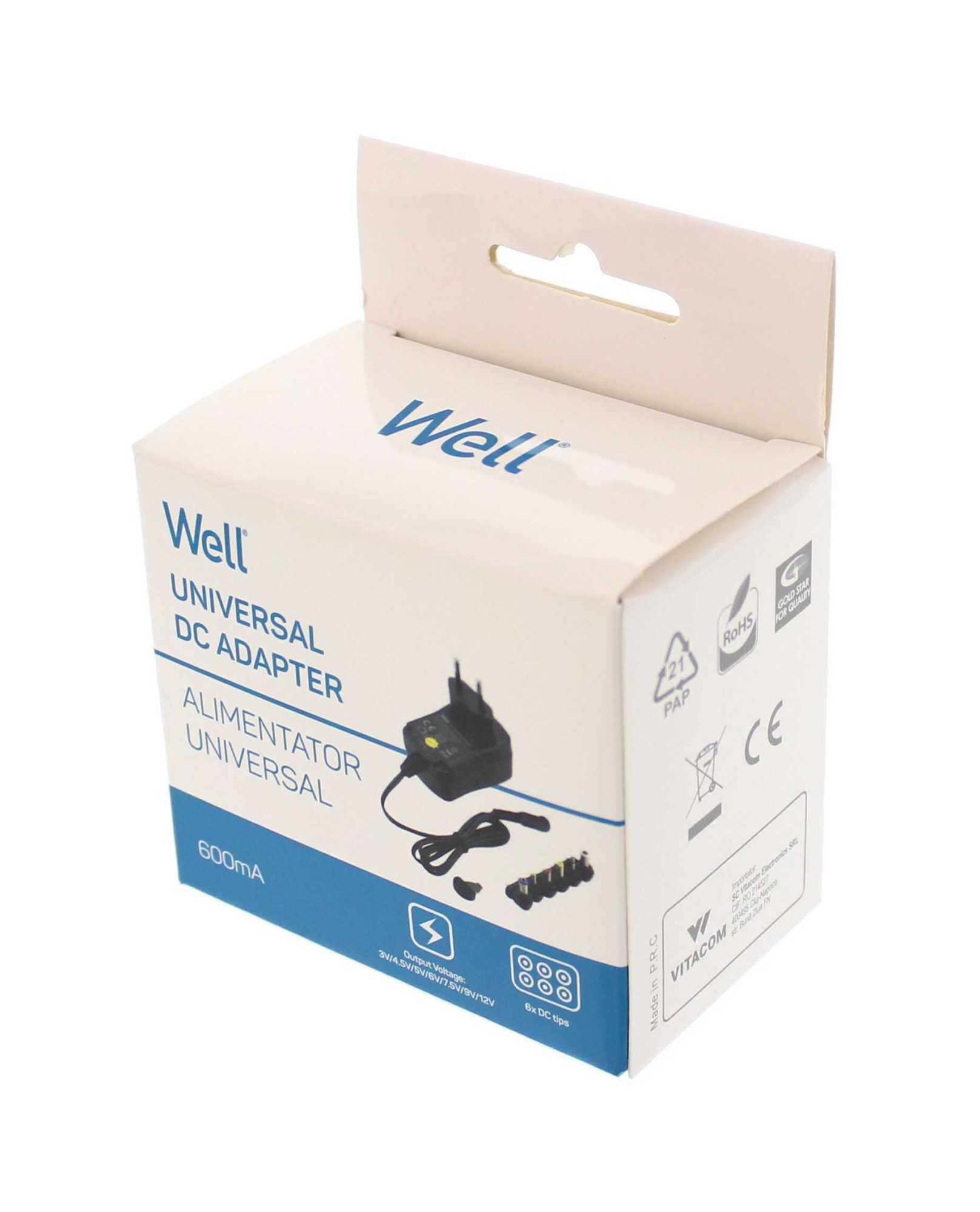 Alimentator universal in comutatie Well 600mA