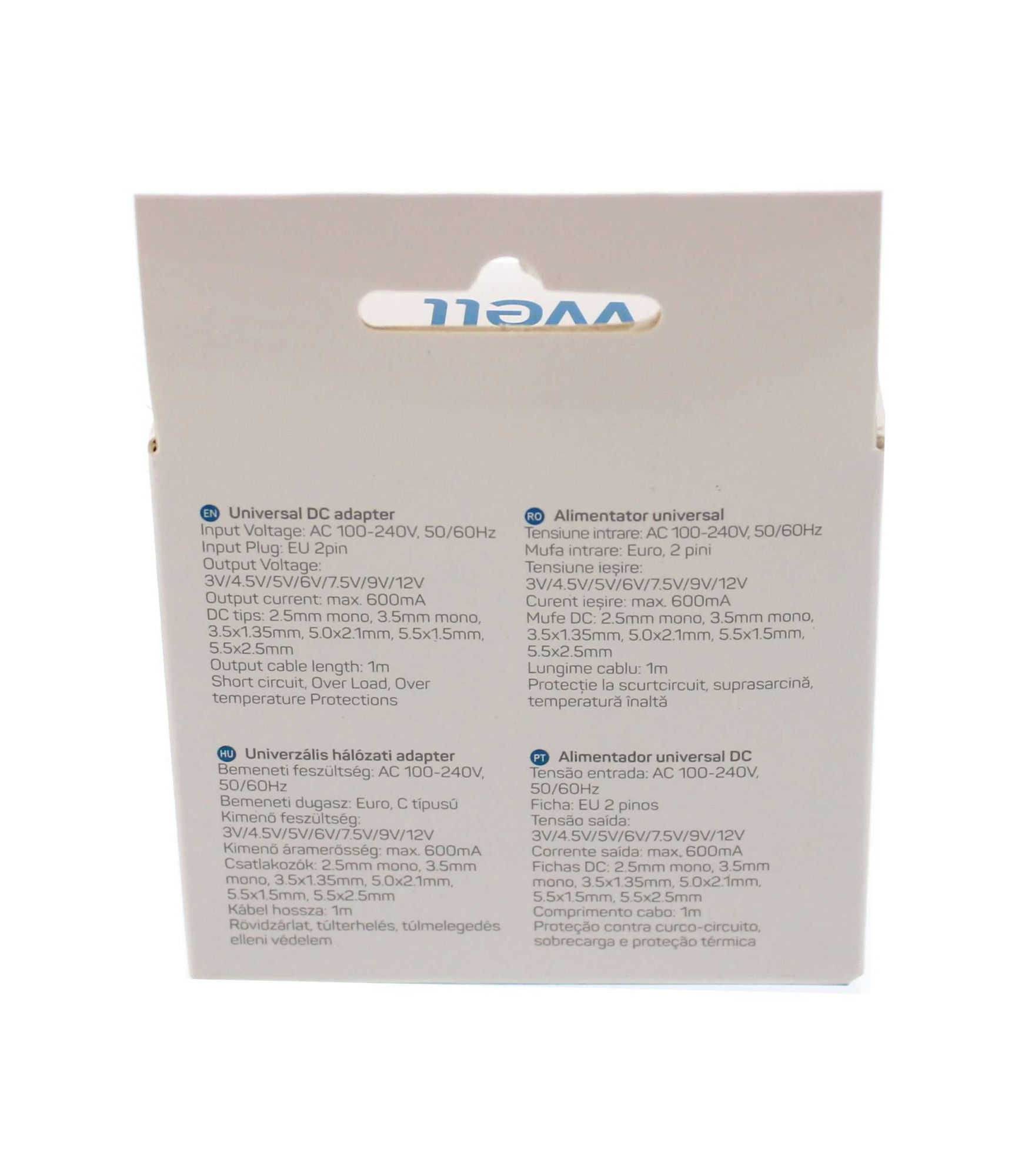 Alimentator universal in comutatie Well 600mA